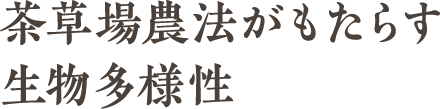 茶草場農法がもたらす生物多様性